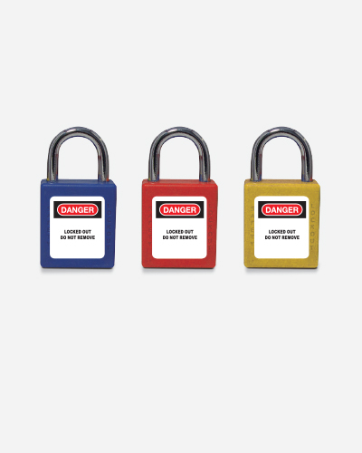 [761100] Candado LOTO ABS azul — arco metálico