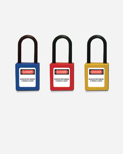 [761114] Candado LOTO composite amarillo — arco nylon, llave única